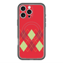 スリムプロテクションプレミアムケース with MagSafe［ Nordic Argyle - Red ］