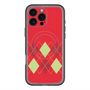 スリムプロテクションプレミアムケース with MagSafe［ Nordic Argyle - Red ］