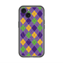 スリムプロテクションプレミアムケース with MagSafe［ Argyle - Purple ］