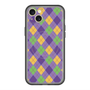 スリムプロテクションプレミアムケース with MagSafe［ Argyle - Purple ］