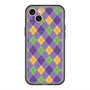 スリムプロテクションプレミアムケース with MagSafe［ Argyle - Purple ］