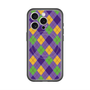 スリムプロテクションプレミアムケース with MagSafe［ Argyle - Purple ］