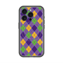 スリムプロテクションプレミアムケース with MagSafe［ Argyle - Purple ］