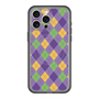 スリムプロテクションプレミアムケース with MagSafe［ Argyle - Purple ］