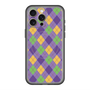 スリムプロテクションプレミアムケース with MagSafe［ Argyle - Purple ］