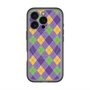 スリムプロテクションプレミアムケース with MagSafe［ Argyle - Purple ］