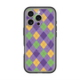 スリムプロテクションプレミアムケース with MagSafe［ Argyle - Purple ］