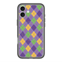 スリムプロテクションプレミアムケース with MagSafe［ Argyle - Purple ］