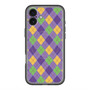 スリムプロテクションプレミアムケース with MagSafe［ Argyle - Purple ］