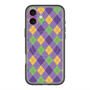 スリムプロテクションプレミアムケース with MagSafe［ Argyle - Purple ］