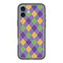スリムプロテクションプレミアムケース with MagSafe［ Argyle - Purple ］
