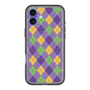 スリムプロテクションプレミアムケース with MagSafe［ Argyle - Purple ］