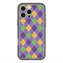 スリムプロテクションプレミアムケース with MagSafe［ Argyle - Purple ］