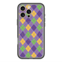 スリムプロテクションプレミアムケース with MagSafe［ Argyle - Purple ］