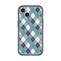 スリムプロテクションプレミアムケース with MagSafe［ Argyle - Blue ］