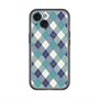 スリムプロテクションプレミアムケース with MagSafe［ Argyle - Blue ］