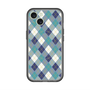 スリムプロテクションプレミアムケース with MagSafe［ Argyle - Blue ］