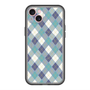 スリムプロテクションプレミアムケース with MagSafe［ Argyle - Blue ］
