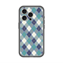 スリムプロテクションプレミアムケース with MagSafe［ Argyle - Blue ］