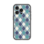 スリムプロテクションプレミアムケース with MagSafe［ Argyle - Blue ］