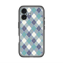 スリムプロテクションプレミアムケース with MagSafe［ Argyle - Blue ］