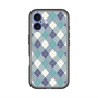 スリムプロテクションプレミアムケース with MagSafe［ Argyle - Blue ］