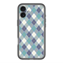 スリムプロテクションプレミアムケース with MagSafe［ Argyle - Blue ］