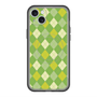 スリムプロテクションプレミアムケース with MagSafe［ Argyle - Green ］