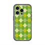 スリムプロテクションプレミアムケース with MagSafe［ Argyle - Green ］