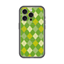 スリムプロテクションプレミアムケース with MagSafe［ Argyle - Green ］