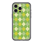 スリムプロテクションプレミアムケース with MagSafe［ Argyle - Green ］