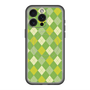 スリムプロテクションプレミアムケース with MagSafe［ Argyle - Green ］