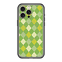 スリムプロテクションプレミアムケース with MagSafe［ Argyle - Green ］