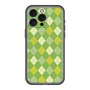スリムプロテクションプレミアムケース with MagSafe［ Argyle - Green ］