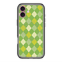 スリムプロテクションプレミアムケース with MagSafe［ Argyle - Green ］