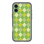 スリムプロテクションプレミアムケース with MagSafe［ Argyle - Green ］