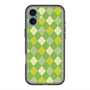 スリムプロテクションプレミアムケース with MagSafe［ Argyle - Green ］