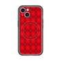スリムプロテクションプレミアムケース with MagSafe［ Argyle - Red ］
