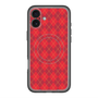 スリムプロテクションプレミアムケース with MagSafe［ Argyle - Red ］
