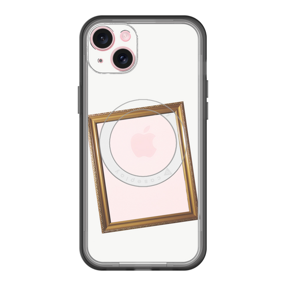 スリムプロテクションプレミアムケース with MagSafe［ Photo Frame - White ］