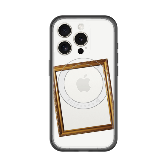 スリムプロテクションプレミアムケース with MagSafe［ Photo Frame - White ］