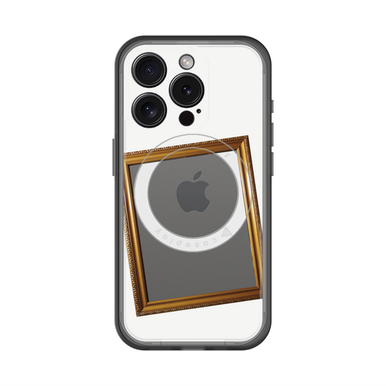 スリムプロテクションプレミアムケース with MagSafe［ Photo Frame - White ］
