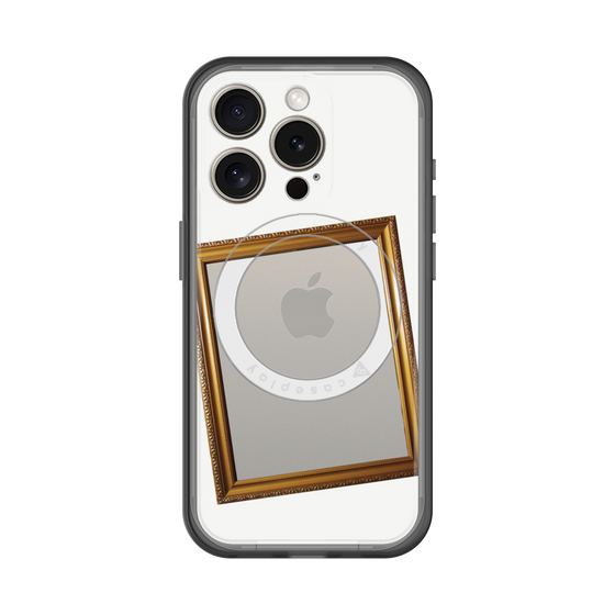 スリムプロテクションプレミアムケース with MagSafe［ Photo Frame - White ］