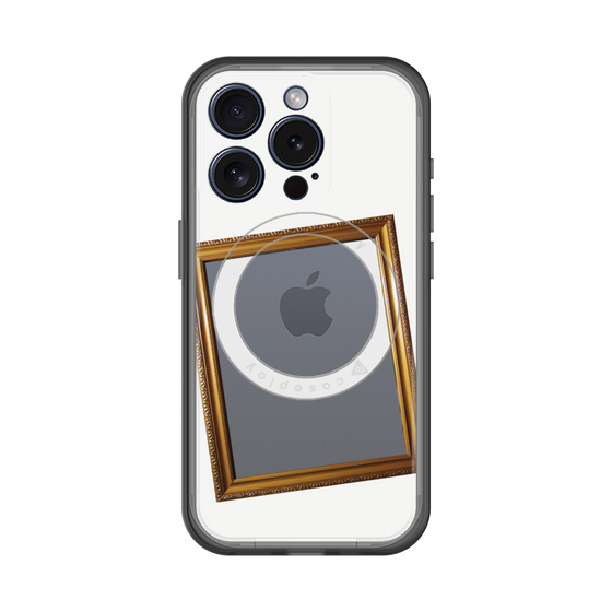 スリムプロテクションプレミアムケース with MagSafe［ Photo Frame - White ］