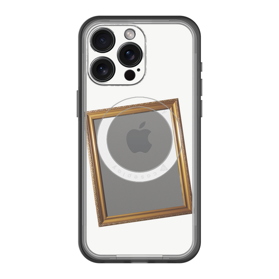 スリムプロテクションプレミアムケース with MagSafe［ Photo Frame - White ］
