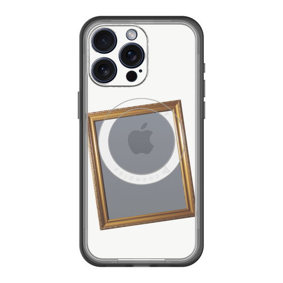 スリムプロテクションプレミアムケース with MagSafe［ Photo Frame - White ］