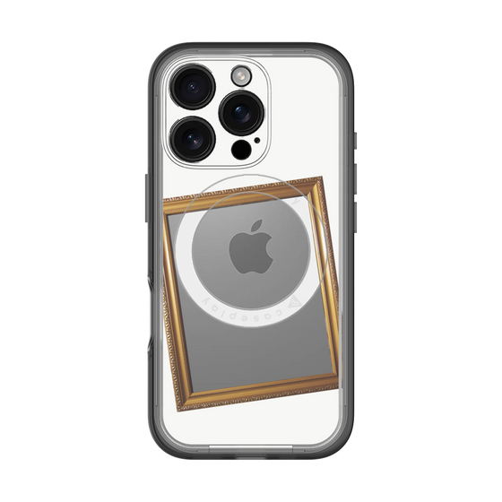 スリムプロテクションプレミアムケース with MagSafe［ Photo Frame - White ］