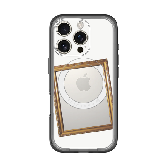 スリムプロテクションプレミアムケース with MagSafe［ Photo Frame - White ］