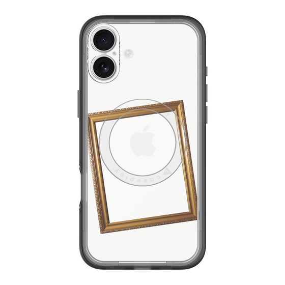 スリムプロテクションプレミアムケース with MagSafe［ Photo Frame - White ］
