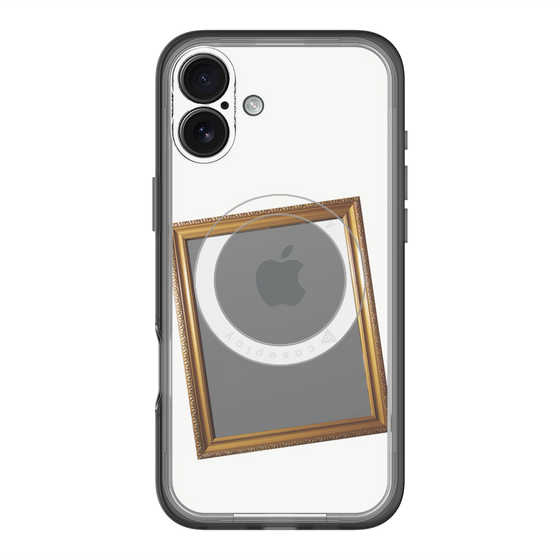 スリムプロテクションプレミアムケース with MagSafe［ Photo Frame - White ］